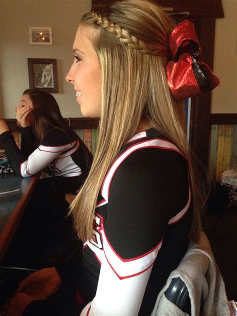 cheer competition hairstyles|cute hairstyles for cheerleaders.